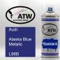 Preview: Audi, Alaska Blue Metalic, L96B: 400ml Sprühdose, von ATW Autoteile West.